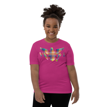 Virgin Islands Madras Flag Youth Short Sleeve T-Shirt